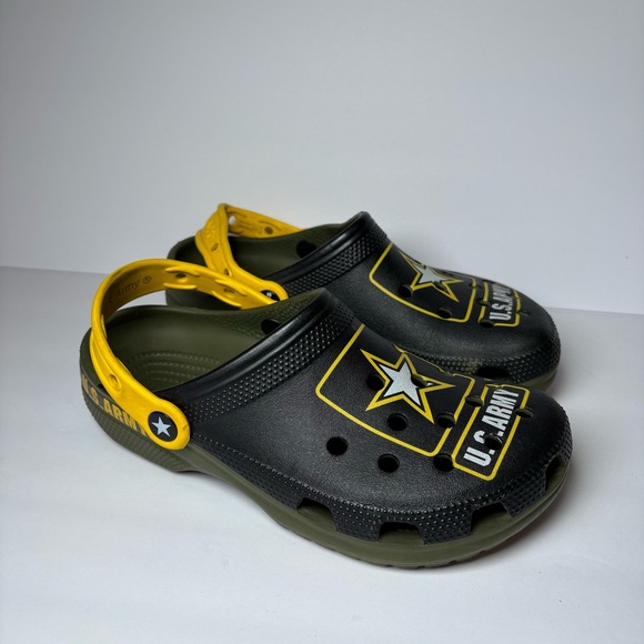U.S. Army Shoes - Crocs Women’s 7 Men’s 5 Slip On Clogs United States US Army Military Shoes Comfy